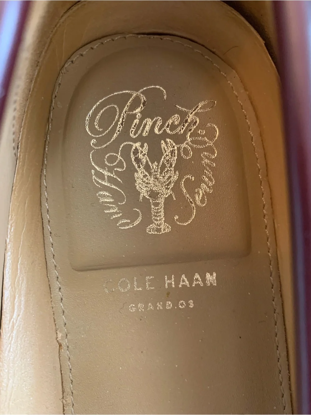 COLE HAAN Men's Pinch Grand Penny Loafer C12755 Burgundy 8.5 M Hand Sewn